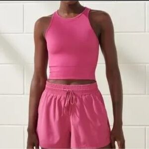 Abercrombie and Fitch YPB SeamlessCORE Ribbed Tank Top Size Medium Pink